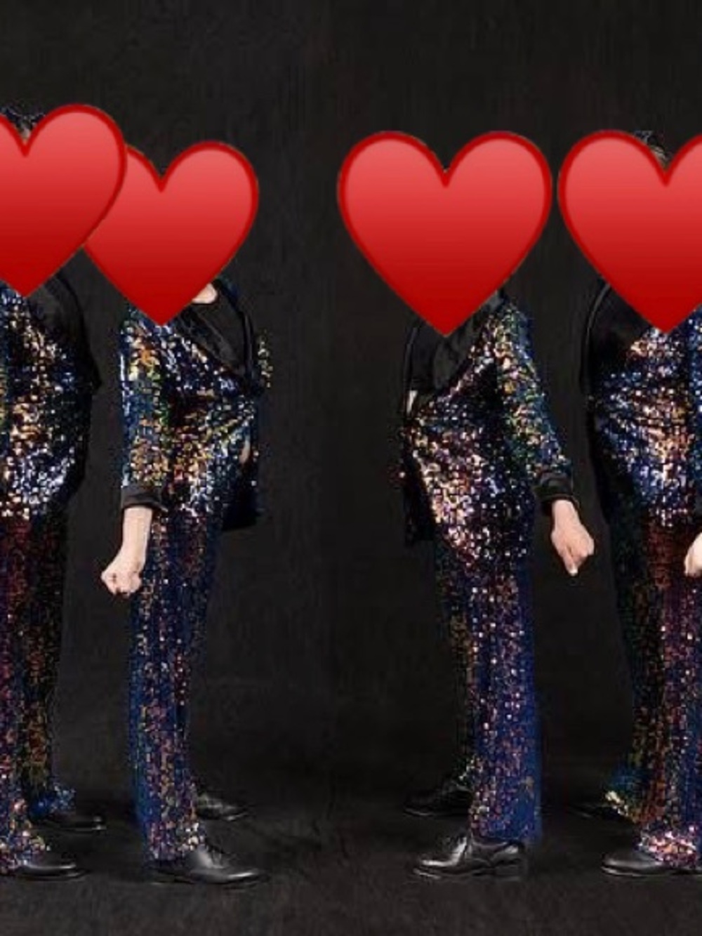 Weissman Navy Multicolor Sequin Jacket & pants Dance Set π€ - Picture 4 of 4